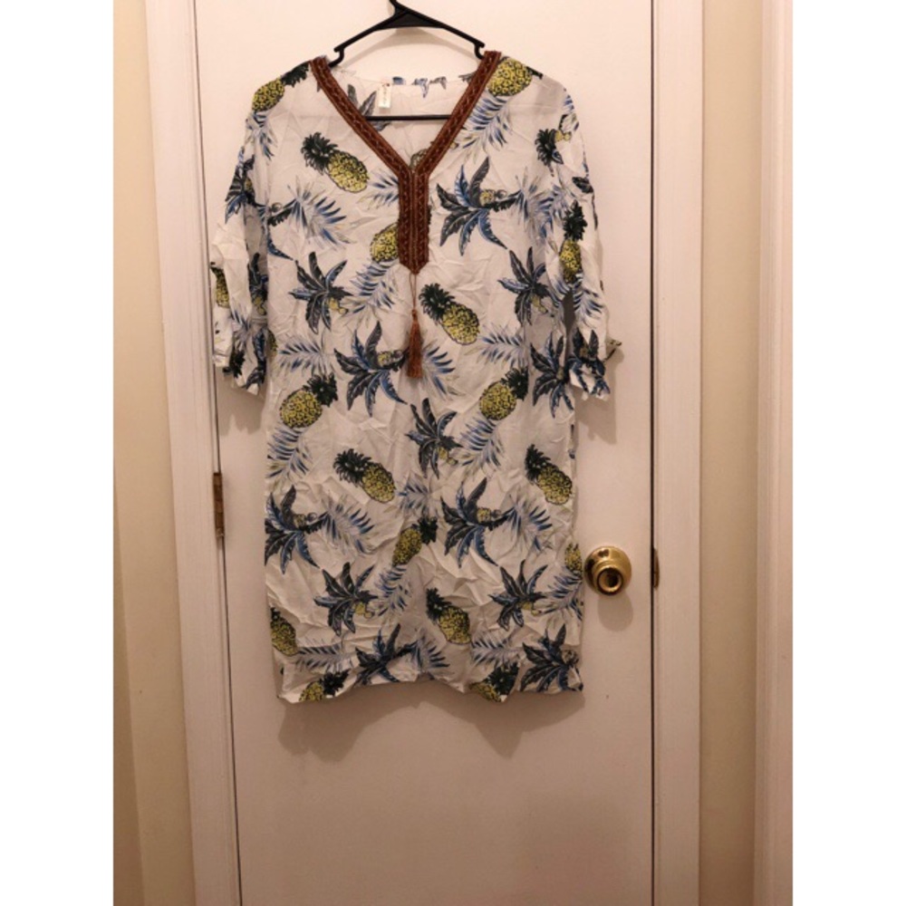 Pineapple quarter button up